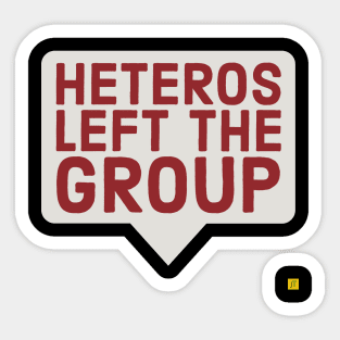 Heteros left the group Sticker